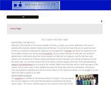 Tablet Screenshot of hernia-institute.com